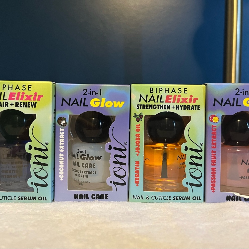 Ioni Nail & Cuticle Serum Oil Set in Pastel Boxes